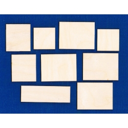 SKLEJKA #3mm Puzzle na podkładce ,  w ramce 21x16cm , puzzle 9szt
